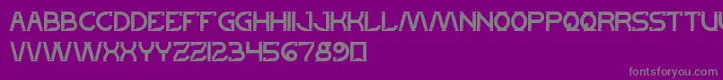 LetsGetItOn-Schriftart – Graue Schriften auf violettem Hintergrund