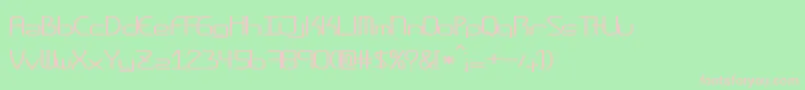 Amplitudesstretched Font – Pink Fonts on Green Background