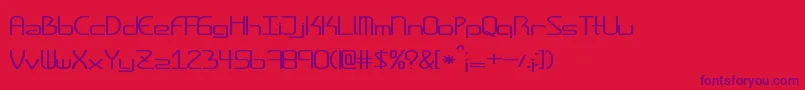 Amplitudesstretched Font – Purple Fonts on Red Background