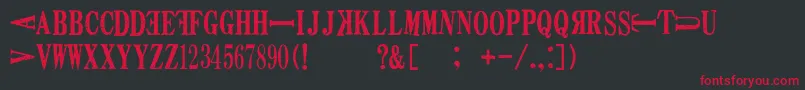 DeathFont Font – Red Fonts on Black Background