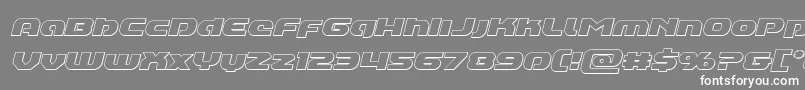 Annapolislowercaseoutital Font – White Fonts on Gray Background