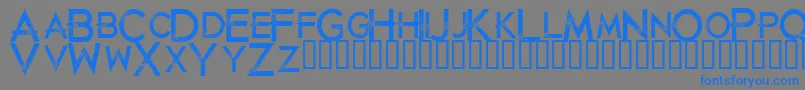 Justdiealready Font – Blue Fonts on Gray Background