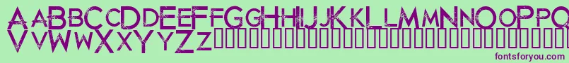 More about Justdiealready Font Justdiealready Font – Purple Fonts on Green Background