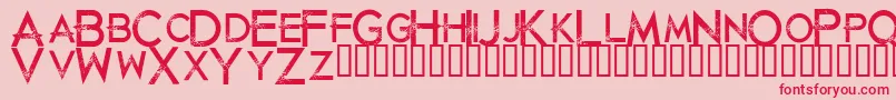 Justdiealready Font – Red Fonts on Pink Background