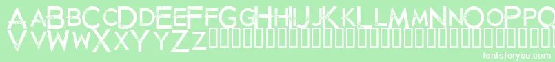 Justdiealready Font – White Fonts on Green Background