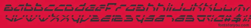 Spyv3li Font – Black Fonts on Red Background