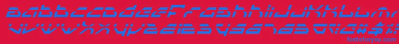 Spyv3li Font – Blue Fonts on Red Background