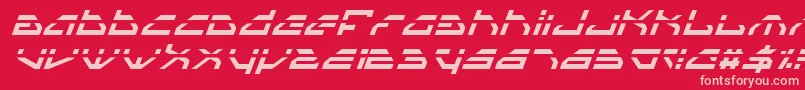Spyv3li Font – Pink Fonts on Red Background