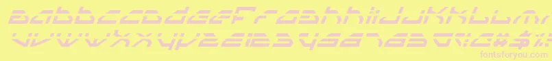 Spyv3li Font – Pink Fonts on Yellow Background