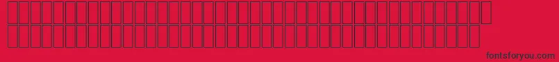 Interleaved2of5Demo Font – Black Fonts on Red Background