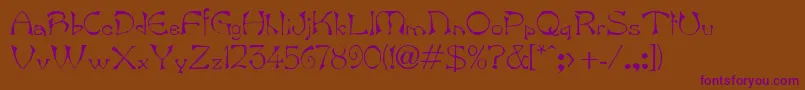 En savoir plus sur la police BambergdbBold Police BambergdbBold – polices violettes sur fond brun
