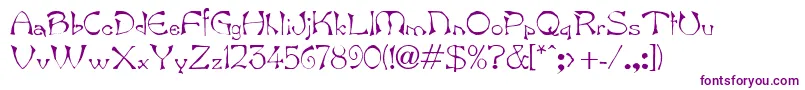 BambergdbBold-Schriftart – Violette Schriften