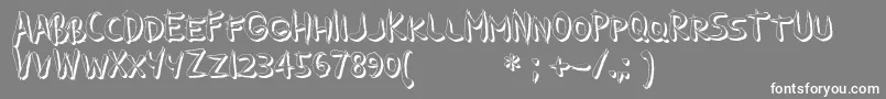 GuilinShadow Font – White Fonts on Gray Background