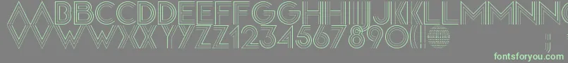 Discodiva Font – Green Fonts on Gray Background