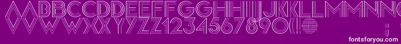 Discodiva Font – White Fonts on Purple Background