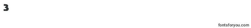 Lietzlindauhamburg-Schriftart – Schriften für die Ziffer 3