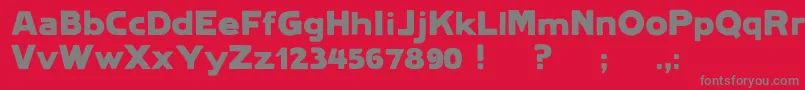 Шрифт Lietzlindauhamburg – серые шрифты на красном фоне