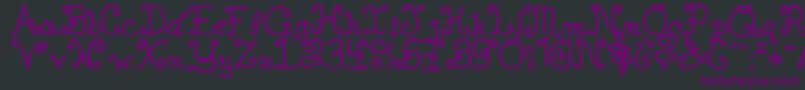 SingleGyrlcyr Font – Purple Fonts on Black Background