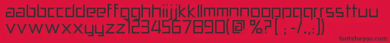 PillPopper Font – Black Fonts on Red Background