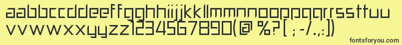 PillPopper Font – Black Fonts on Yellow Background