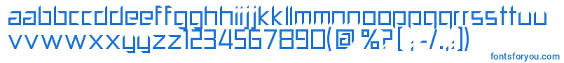 Шрифт PillPopper – синие шрифты
