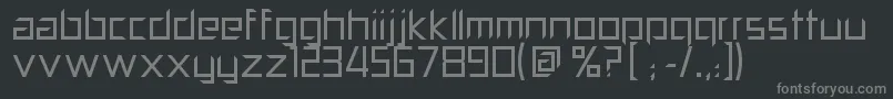 PillPopper Font – Gray Fonts on Black Background