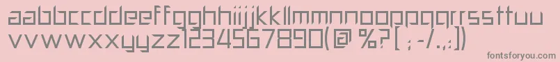 PillPopper Font – Gray Fonts on Pink Background