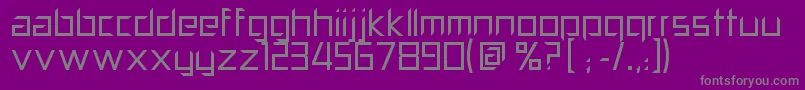 PillPopper Font – Gray Fonts on Purple Background