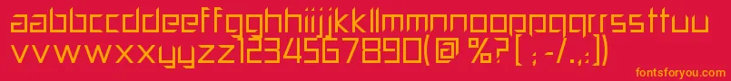 PillPopper Font – Orange Fonts on Red Background