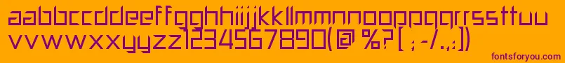 PillPopper Font – Purple Fonts on Orange Background