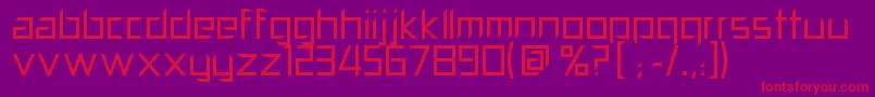 PillPopper Font – Red Fonts on Purple Background