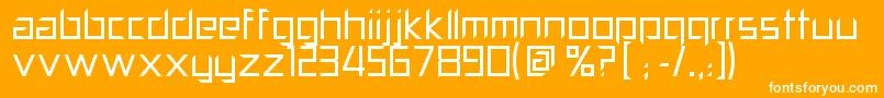 PillPopper Font – White Fonts on Orange Background