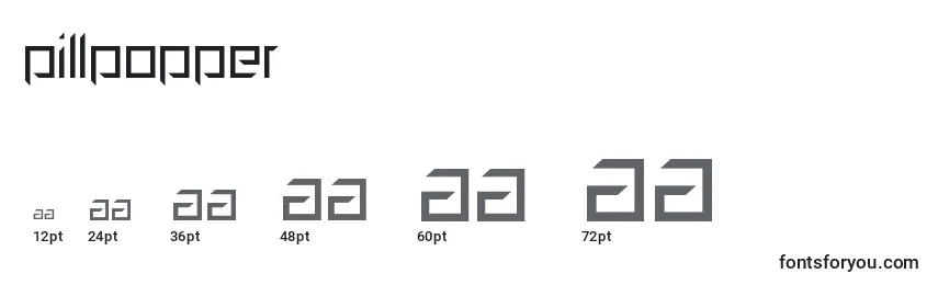 PillPopper Font Sizes