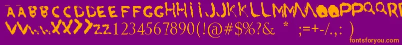 More about ArslanSBlood Font ArslanSBlood Font – Orange Fonts on Purple Background