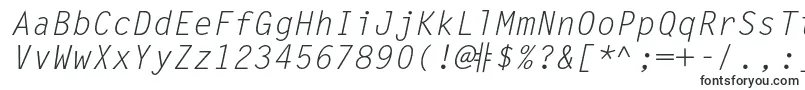 MetronomcItalic-fontti – Insinöörifontit