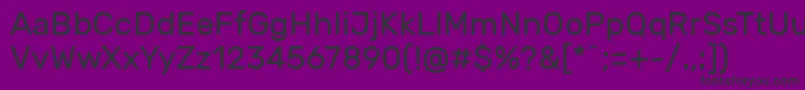 RubikRegular Font – Black Fonts on Purple Background