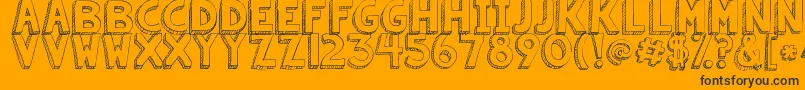 Kgsummersunshine Font – Black Fonts on Orange Background