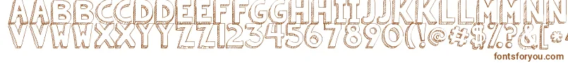 Kgsummersunshine Font – Brown Fonts on White Background
