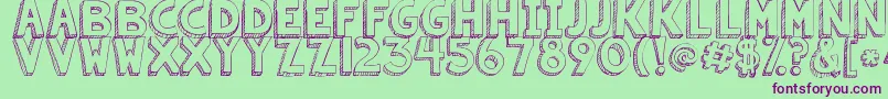 Kgsummersunshine Font – Purple Fonts on Green Background