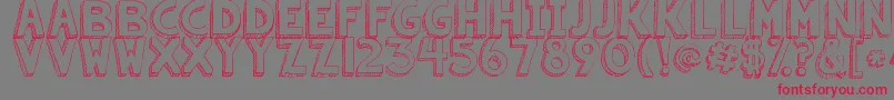 Kgsummersunshine Font – Red Fonts on Gray Background