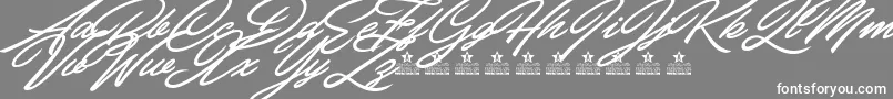 CarolinaHillsPersonalUse Font – White Fonts on Gray Background