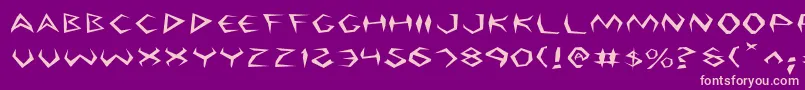Argos2e Font – Pink Fonts on Purple Background