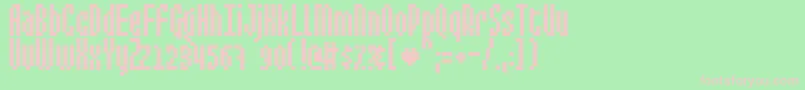 MixelateIii Font – Pink Fonts on Green Background