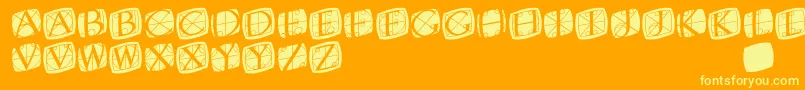 More about RodgauertworoundedMedium Font RodgauertworoundedMedium Font – Yellow Fonts on Orange Background
