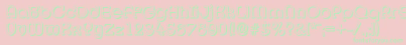 MexicoshadowRegular Font – Green Fonts on Pink Background