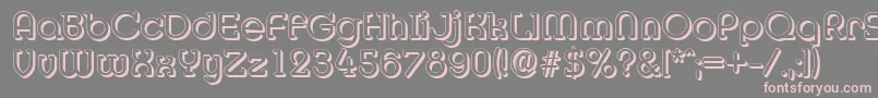fuente MexicoshadowRegular – Fuentes Rosadas Sobre Fondo Gris