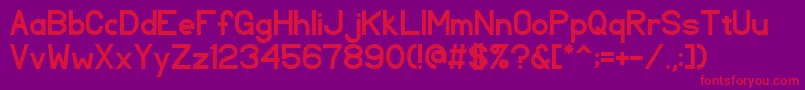 TlSansSerifBold Font – Red Fonts on Purple Background