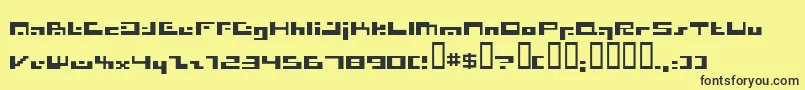 Irresist Font – Black Fonts on Yellow Background