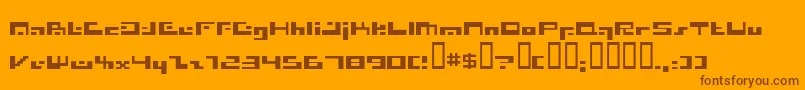 Irresist Font – Brown Fonts on Orange Background