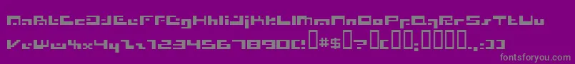 Irresist Font – Gray Fonts on Purple Background